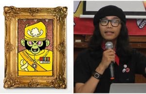 Fahmi Reza kuasasiswa satire royal ape #Beruk beruk graphic artwork design