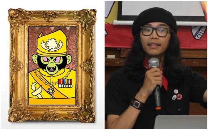 Fahmi Reza kuasasiswa satire royal ape #Beruk beruk graphic artwork design