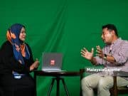 Temubual ekslusif SkopMG bersama Naib Presiden PKR, Rafizi Ramli di Studio MG, Sungai Besi, Kuala Lumpur. . Foto MUHD NA'IM, 01 APRIL 2022.