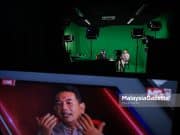 Temubual ekslusif SkopMG bersama Naib Presiden PKR, Rafizi Ramli di Studio MG, Sungai Besi, Kuala Lumpur. . Foto MUHD NA'IM, 01 APRIL 2022.