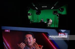 PH perlu waspada peralihan pengundi atas pagar kepada PN – Rafizi Temubual ekslusif SkopMG bersama Naib Presiden PKR, Rafizi Ramli di Studio MG, Sungai Besi, Kuala Lumpur. . Foto MUHD NA'IM, 01 APRIL 2022.