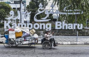 Affendi Muda, a homeless person with disabilities (PWD) in his wheelchair and crutches makes a living by scavenging and selling recycled items around Kuala Lumpur. PIX: AMIRUL SHAUFIQ / MalaysiaGazette / 12 APRIL 2022