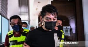 Businessman, Datuk Seri Nicky Liow Soon Hee pleads not guilty to 26 counts of money-laundering charges amounting to RM36 million at the Shah Alam Sessions Court, Selangor. PIX: MOHD ADZLAN / MalaysiaGazette / 12 APRIL 2022.