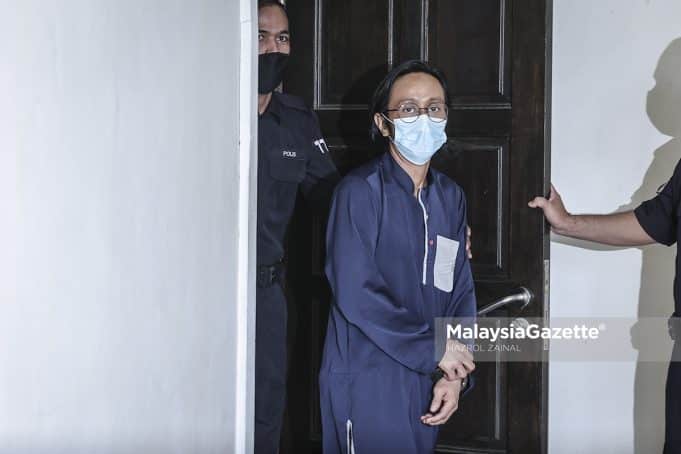 Singer, Muhammad Radhi Razali, who is better known as Radhi OAG is charged at the Petaling Jaya Magistrate Court with domestic violence after he hit and injured his ex-wife. PIX: HAZROL ZAINAL / MalaysiaGazette / 22 APRIL 2022.