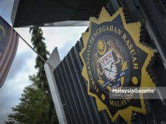 MACC logo Seri Iskandar airport land sales Perak