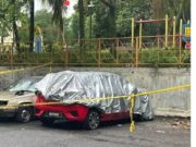 Pasangan kekasih lolos dengan Myvi merah dicekup