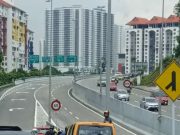 Van sekolah terbabas, tiga murid cedera