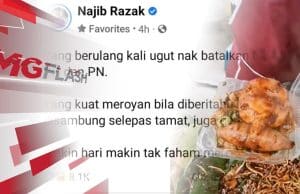 Najib Makin Tak Faham Pendirian PH, PN. Gerai Mee Tonggek Diarah Tutup #MGFlash
