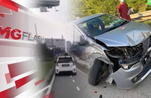 Lori 10 Tan Rempuh 11 Kenderaan. Polis Buru Pemandu MYVI Guna Lorong Motosikal #MGFlash