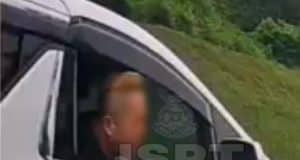 A road bully at the KL-Karak Highway near Genting Sempah has been remanded by the police for three days to assist in police investigation under Road Transport Act 1987. White toyota alphard
