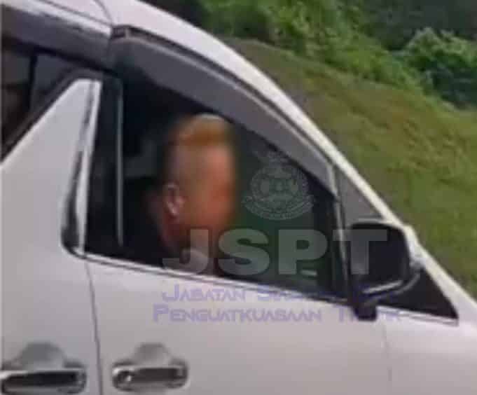 A road bully at the KL-Karak Highway near Genting Sempah has been remanded by the police for three days to assist in police investigation under Road Transport Act 1987. White toyota alphard