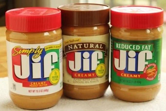 Jif peanut butter product recall Salmonella