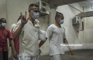 Singer and composer, Yasin Sulaiman is charged at the Petaling Jaya Sessions Court with growing 17 cannabis plants in his house at Kota Damansara. PIX: AMIRUL SHAUFIQ / MalaysiaGazette / 18 MAY 2022.