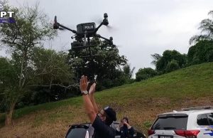 The police Drone Unit will be monitoring and capturing motorists who violate the traffic rules by using the emergency lane and fine them immediately. PIX: PDRM Drone Unit, Bukit Aman Air Operation Team