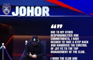 TMJ umum berundur dari JDT