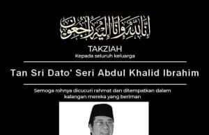 Abdul Khalid Ibrahim meninggal dunia