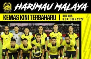 Malaysia naik dua tangga kedudukan FIFA