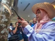 Zuraida Tunjuk Kebolehan Menoreh Getah #Agrikomoditi