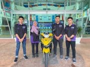 Pelajar UTeM cipta inovasi kurangkan kemalangan jalan raya motosikal