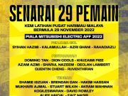 Piala AFF: 11 pemain JDT diketepikan