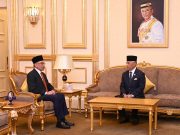 Anwar menghadap Agong Perdana Menteri, Datauk Seri Anwar Ibrahim menghadap Yang di-Pertuan Agong, Sultan Abdullah Sultan Ahmad Shah.