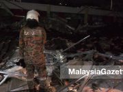 Tiga cedera bumbung asrama Wisma Yatim runtuh