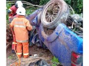 Suami isteri, bayi maut dalam kemalangan di LPT
