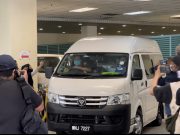 6 van bawa korban tragedi tanah runtuh keluar dari Jabatan Forensik