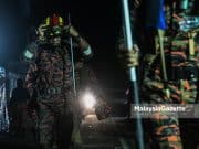 Operasi pencarian mangsa tanah runtuh terakhir diteruskan di sektor A malam ini