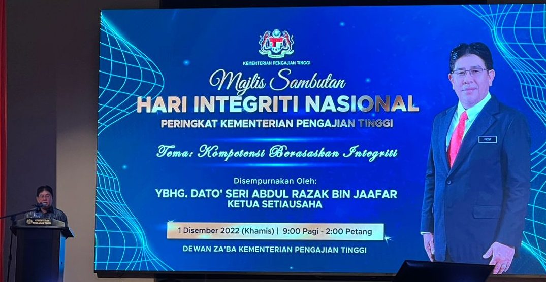 Kompetensi Berasaskan Integriti Tema Sambutan Hari Integriti Nasional KPT