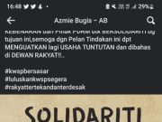 Tiada kebenaran himpunan solidariti tuntutan bersasar KWSP 2.0