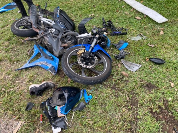 Pekerja Bengkel Maut Motosikal Bertembung Kereta