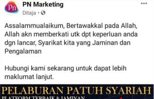 Fadillah nafi terlibat Pelaburan Patuh Syariah