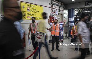 Troopers pastikan pergerakan penumpang lancar di stesen LRT