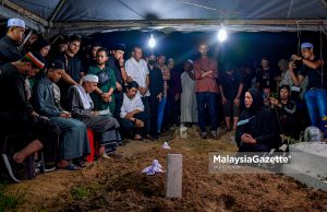 Ridzuan selamat dikebumi di Tanah Perkuburan Islam Dusun Tua