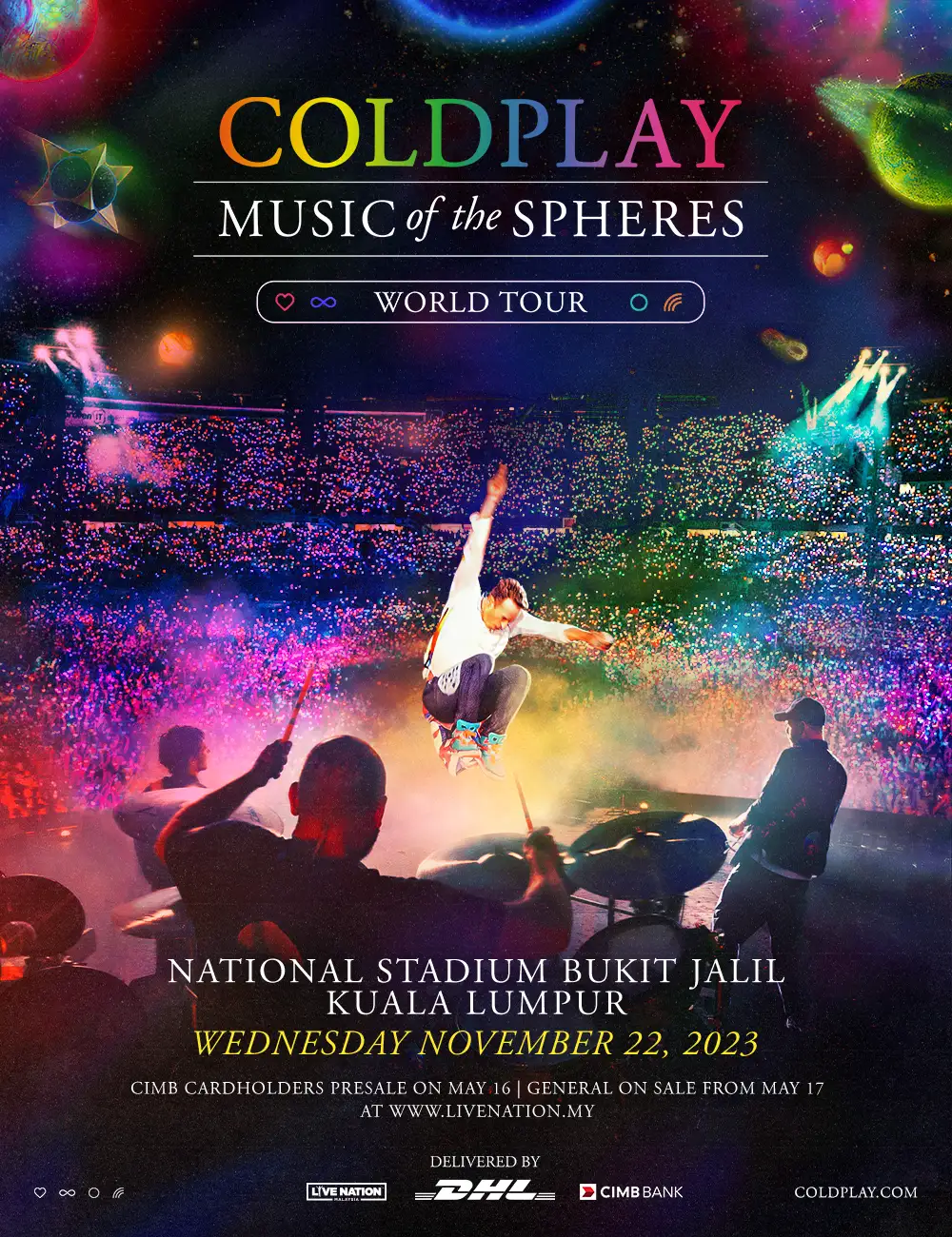 Konsert Coldplay di KL jana kutipan tiket hampir RM52 juta