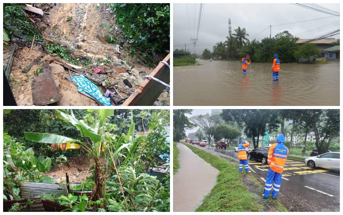 Pantai barat Sabah dilanda banjir kilat, tanah runtuh dan mendap