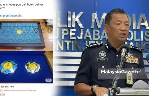 Polis kesan penjualan pingat kebesaran Pahang secara e-dagang