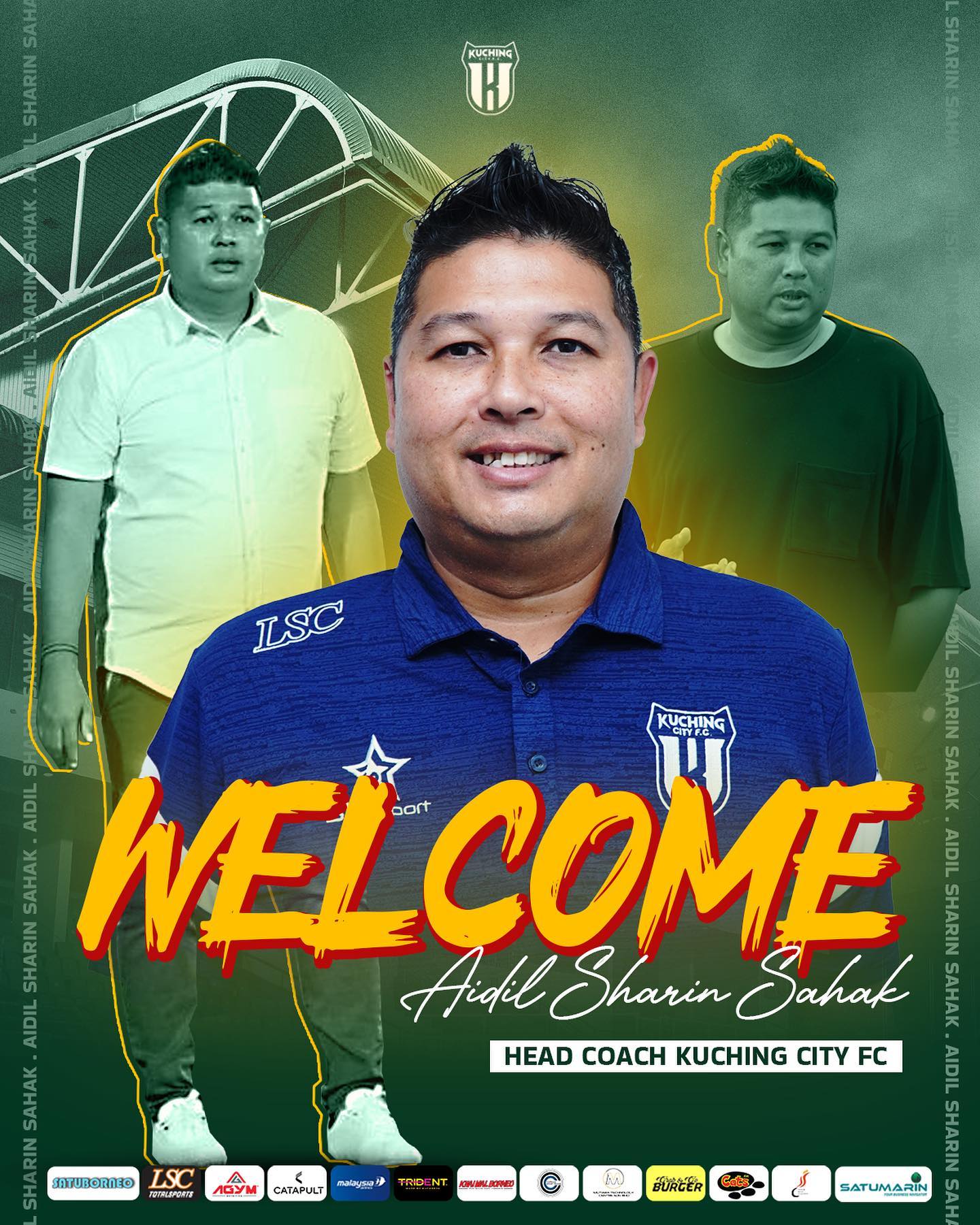 Aidil kembali ke Liga Super latih Kuching City