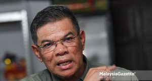 Menteri Dalam Negeri, Datuk Seri Saifuddin Nasution Ismail bercakap kepada media selepas membantu calon Barisan Nasional (BN) N.08 Pedu, Datuk Seri Mahdzir Khalid berkempen sempena Pilihan Raya Negeri Ke-15 (PRN15) Kedah di Naka, Kuala Nerang, Kedah. Foto MOHD ADZLAN, 06 OGOS 2023.
