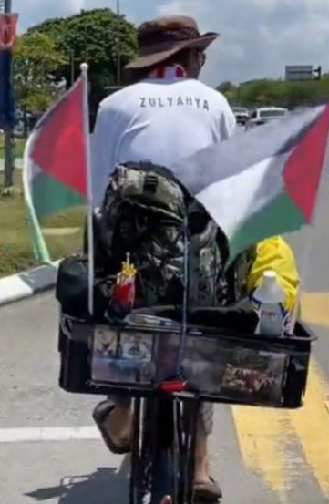 Zul Yahya kayuh basikal dari Ipoh ke JB demi Palestin