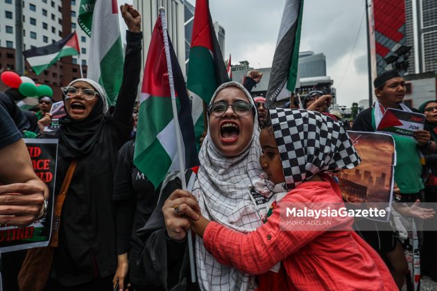 Himpunan Dan Perarakan #FreePalestine Di Kedutaan AS