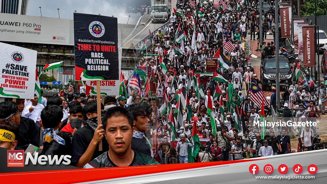 MGNews: Solidariti Bersama Palestin: Ribuan Rakyat Malaysia Berarak ...