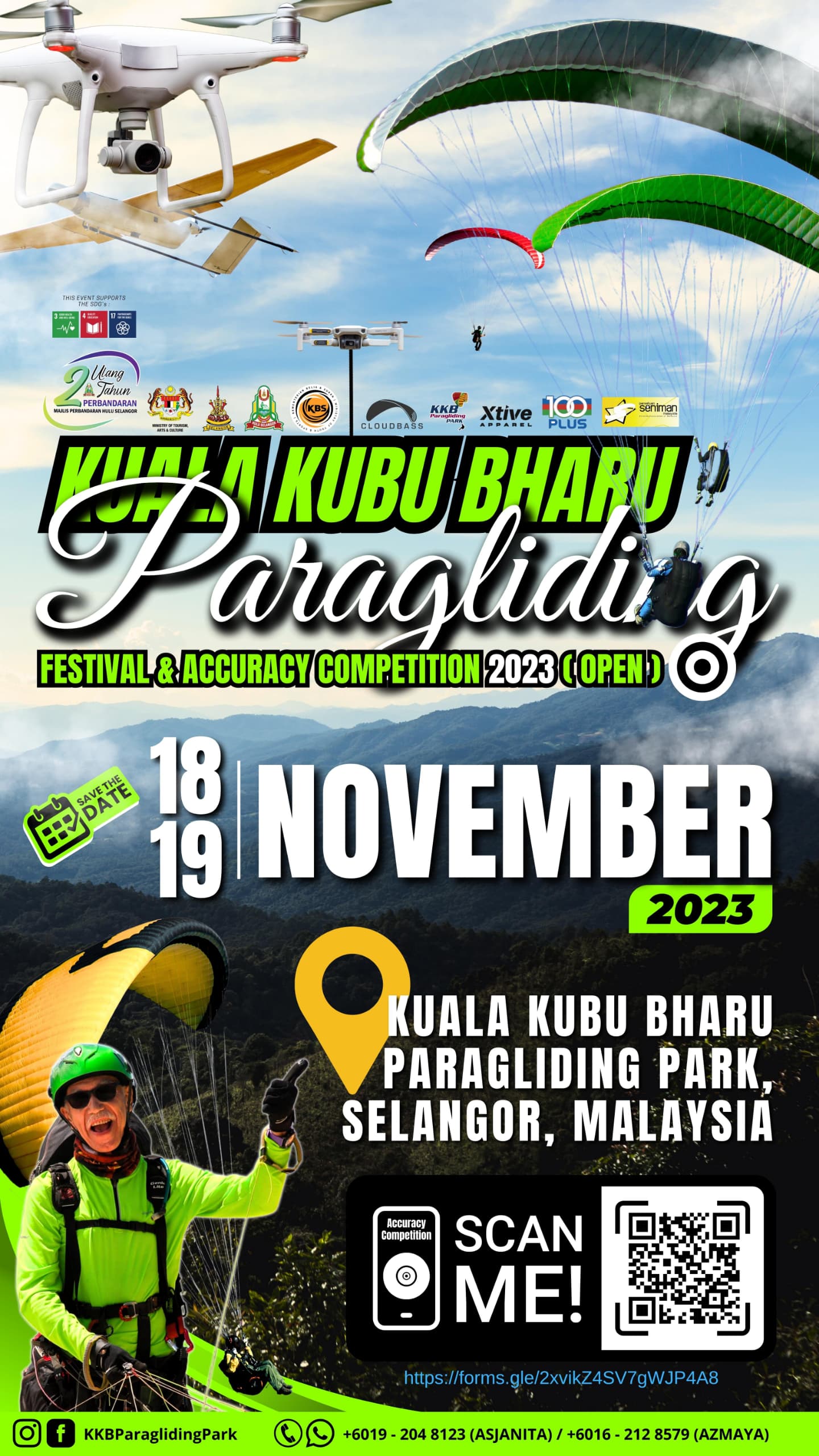 Pesta Paragliding Kuala Kubu Bharu sasar 6,000 pengunjung
