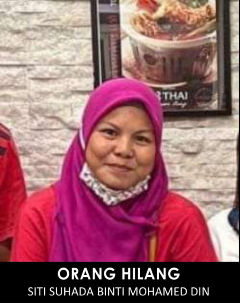 Siti Suhada hilang sejak 4 Disember