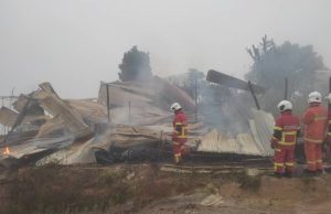 Rumah kongsi sementara hangus terbakar