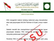 Takiyuddin nafi keluar kenyataan mengenai perjumpaan MP Pas