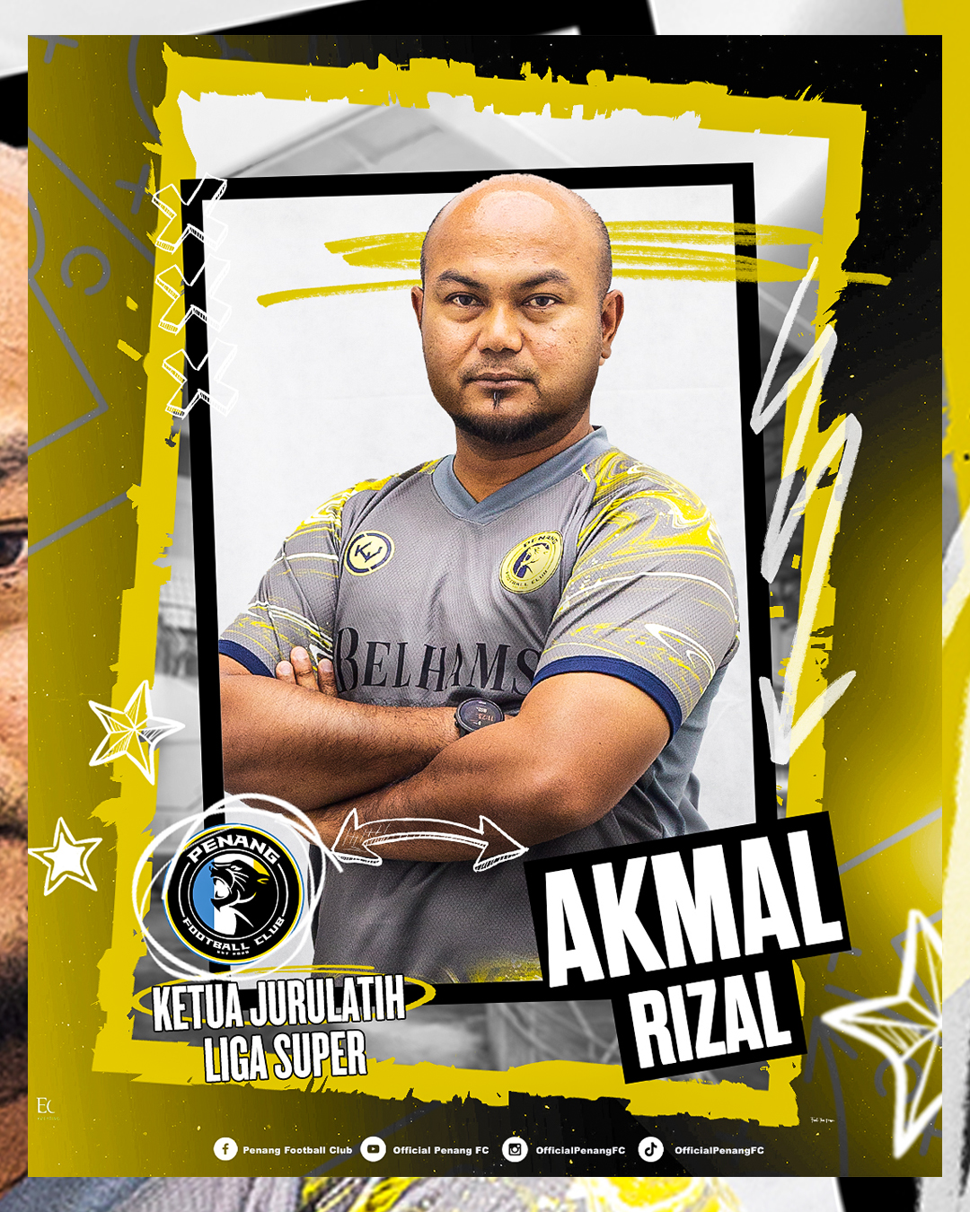 Akmal Rizal dilantik Ketua Jurulatih Penang FC