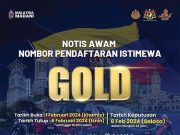 JPJ buka bidaan nombor pendaftaran GOLD mulai 1 Feb