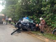 Tiga maut kemalangan libat dua kereta di Kota Tinggi